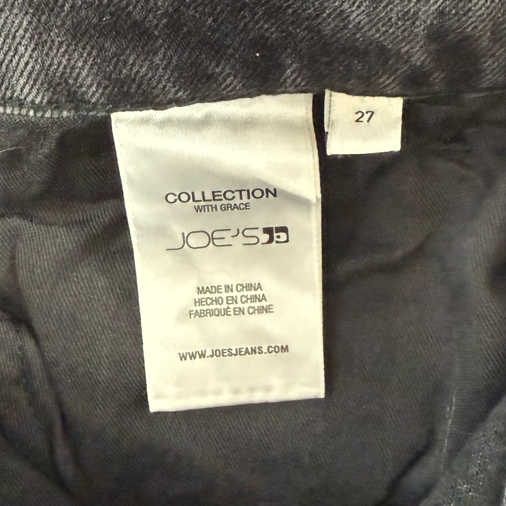 Joe's Jeans The Tulie Skirt w/ Grace Womens 27 Black Vintage Stretch Denim Midi - Picture 8 of 13